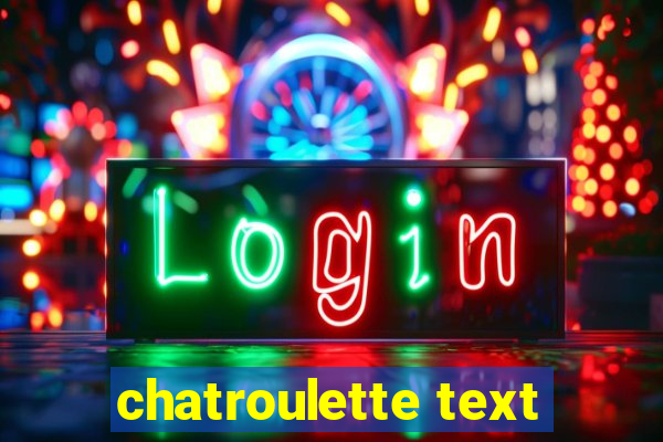 chatroulette text